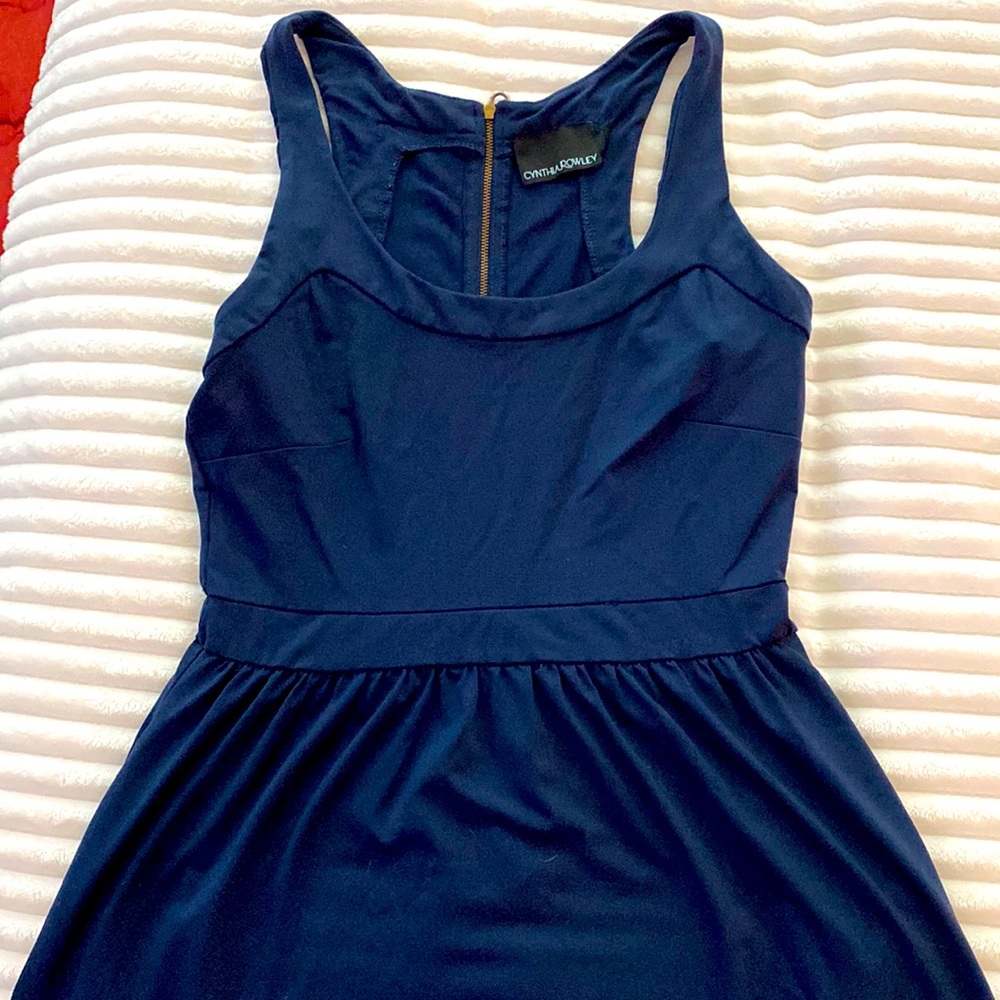 Cynthia Rowley small blue dress with pockets